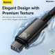 Cáp sạc nhanh Baseus Tungsten Type-C to Type-C 240W dài 2m CAWJ040101 Đen