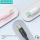 Cáp sạc nhanh USAMS 60W Type-C to Type-C dài 1m SJ734USB02