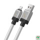 Cáp sạc nhanh USB to Lightning 2.4A dài 1m Baseus CoolPlay CAKW000402 White