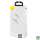 Cáp sạc nhanh USB to Lightning 2.4A dài 1m Baseus Cafule CALJK-A02 White