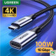 Cáp USB Type C 3.1 Gen 2 nối dài 1m Ugreen 30205, hỗ trợ độ phân giải 4K@60Hz.
