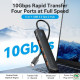 Hub đa năng USB-C to USB 3.2 Gen 2 Type-A x 4, USB-C 10Gbps CHJ-BB