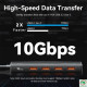 Hub đa năng USB-C to USB 3.2 Gen 2 Type-A x 4, USB-C 10Gbps CHJ-BB