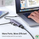 Hub USB Type-C sang 3 cổng USB 3.0 và LAN RJ45 Ugreen 60600
