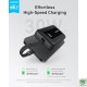 Sạc dự phòng Anker Zolo 1A1C 30W 20000mah tích hợp cáp Type-C Black (A1689H11)