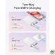 Sạc dự phòng Anker Zolo 1A1C 30W 20000mah tích hợp cáp Type-C White (A1689H21)
