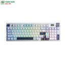 Bàn phím cơ không dây Aula S98 Pro màu Xanh dương + Trắng + Tím Caramel Latte switch