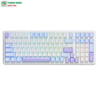 Bàn phím Gaming cơ không dây 3 mode Aula F99 màu Xanh ...