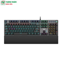 Bàn phím cơ Gaming có dây AULA F2058 màu Đen Blue Switch