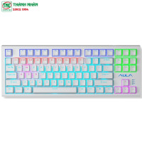 Bàn phím cơ Gaming có dây AULA F3032 màu Trắng Brown Switch