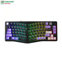 Bàn phím Gaming không dây 3 Mode LEOBOG ALICE A75 màu Tím ...