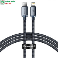 Cáp chuyển đổi USB-C sang Lightning Baseus Crystal Shine Series Fast Charging dài 1.2m CAJY000201