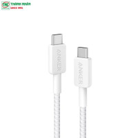 Cáp sạc Anker 322 Type-C sang Type-C dài 0.9m Nylon màu Trắng B2B_A81F5H21