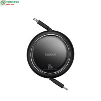 Cáp sạc nhanh Baseus Free2Pull USB-C to Lightning 20W dài 1m P10364501111-00 Cluster Black