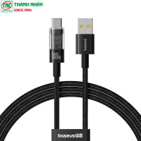 Cáp sạc nhanh Baseus Gem USB-C 100W dài 1m P10373002111-00 Cluster Black