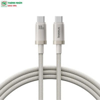Cáp sạc nhanh Type-C to Type-C dài 1m Baseus Titanium Alloy 100W P10378100G21-00