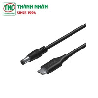 Cáp sạc USB-C Sang DC Jack 5.5 x 2.5 mm 65W Unitek C14116BK cho Laptop