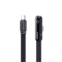 Cáp sạc nhanh Type-C to Type-C Baseus MVP 3 100W dài 2m P10382500121-01 Cosmic Black