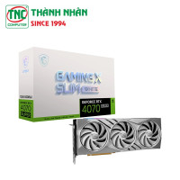 Card Màn Hình MSI GeForce RTX 4070 SUPER 12G GAMING X SLIM WHITE