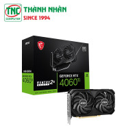 Card Màn Hình MSI RTX 4060 Ti VENTUS 2X BLACK 8G OC