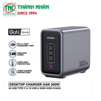 Cốc sạc nhanh để bàn đa năng Nexode GaN 300W Ugreen 90903B