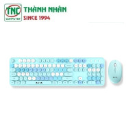 Combo Bàn phím và Chuột không dây AULA AC306 màu Xanh ...