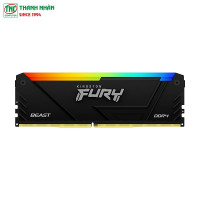 Ram Desktop Kingston Fury Beast RGB 8GB DDR4 Bus 3200MT/s KF432C16BB2A/8