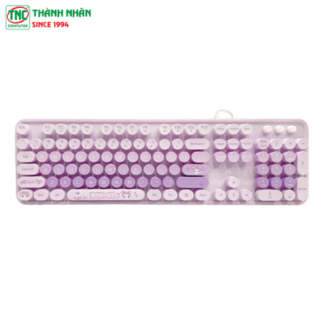 Bàn phím văn phòng có dây USB Sweet Mofii Purple Colorful