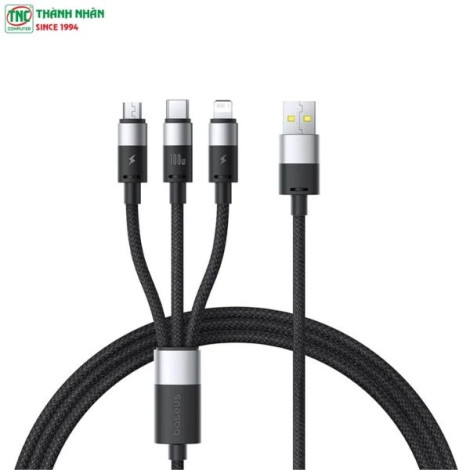 Cáp sạc đa năng 3 in 1 Baseus StarSpeed ...
