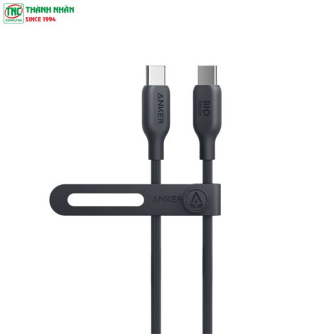 Cáp sạc Anker 544 Type-C sang Type-C dài 0.9m TPE Bio-Based màu đen (black) B2B_A80F1H11