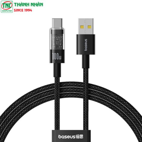Cáp sạc nhanh Baseus Gem USB-C 100W dài 1m ...