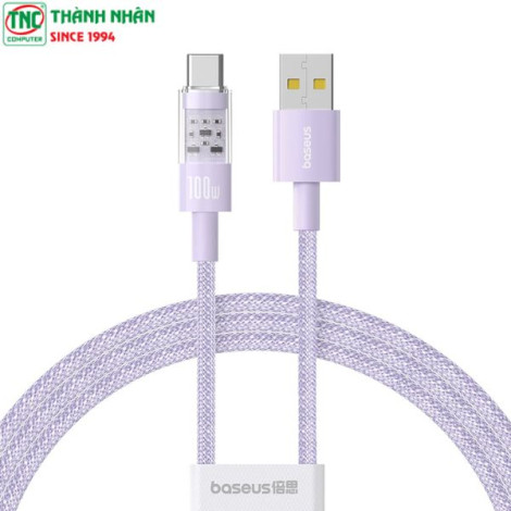 Cáp sạc nhanh Baseus Gem USB-C 100W dài 1m ...