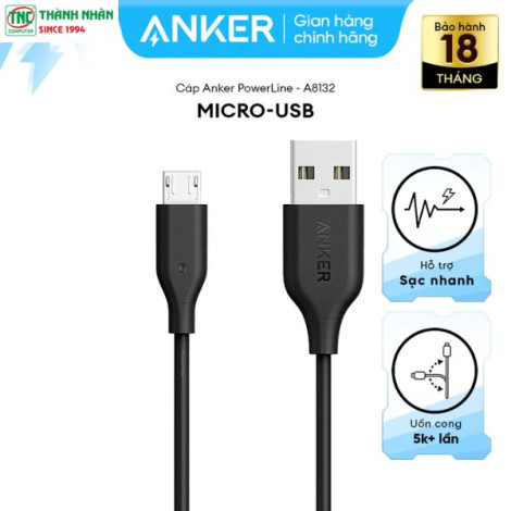Cáp sạc USB 2.0 sang Micro Anker Powerline ...