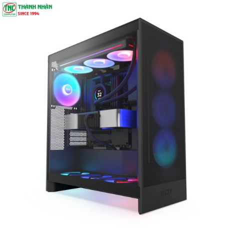 Case NZXT H7 Flow RGB All Black 2024 ...