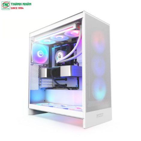 Case NZXT H7 Flow RGB All White 2024 (CM-H72FW-R1)