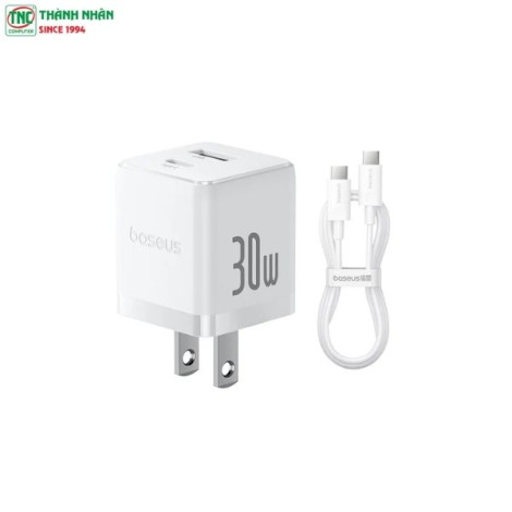 Combo Củ sạc nhanh 30W + Cáp sạc USB-C ...
