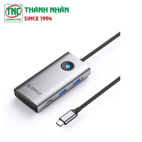 Hub USB Type-C đa năng 6 trong 1 Orico PW11-6PCR-GY