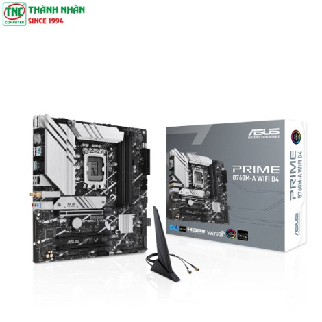 Mainboard Asus PRIME B760M-A WIFI (4 x DDR5/ 128 GB/ LGA 1700/ Micro ATX)