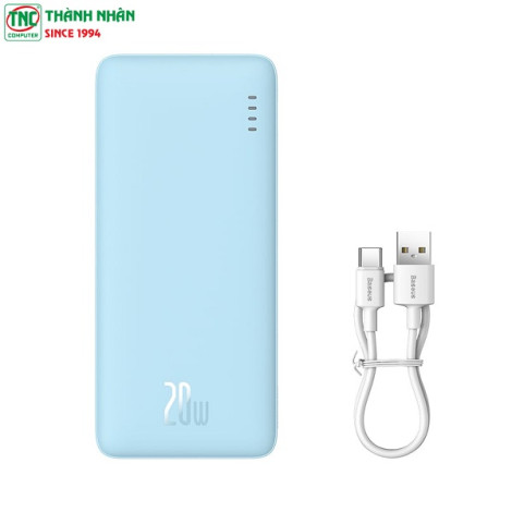 Sạc dự phòng Baseus Airpow Power Bank 10000mAh (Blue) - P10022801313-00