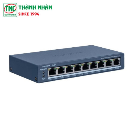 Switch PoE HIKVISION DS-3E1309P-EI/M (8 x 10/100 Mbps, 1 x 1 Gbps/ PoE)