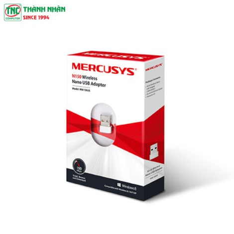 USB Wifi Mercusys MW150US (150 Mbps/ Wifi 4/ 2.4 GHz/ USB 2.0)