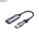 Cáp ghi hình HDMI to USB A và USB C Video Capture Card Ugreen 40189