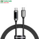 Cáp sạc nhanh Baseus Display Type-C to Type-C 100W dài 2m CATSK-C01 màu Đen