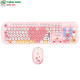 Combo Bàn phím + Chuột không dây Disney SMK-648M2AG màu Hồng