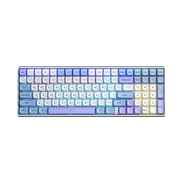 Bàn phím AULA S100 Pro Xanh Dương,Trắng,Tím Red switch