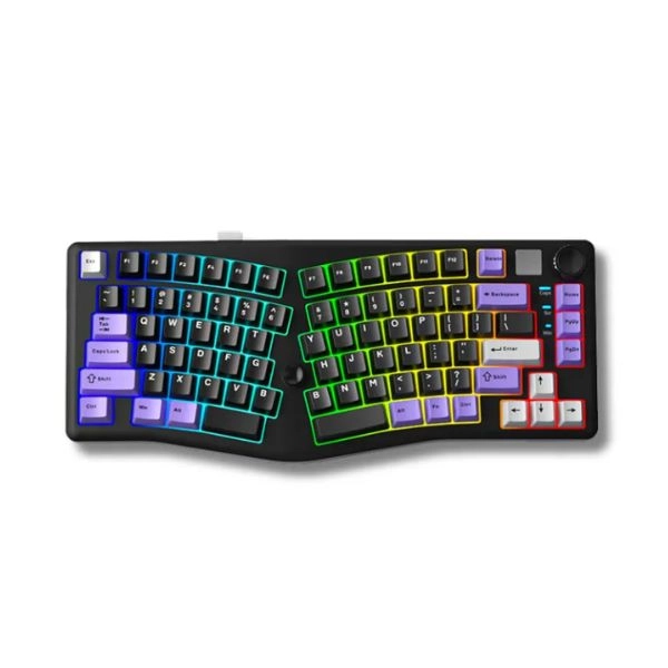 Bàn phím cơ LEOBOG ALICE A75 (Tím-đen/ Ramboo Switch)