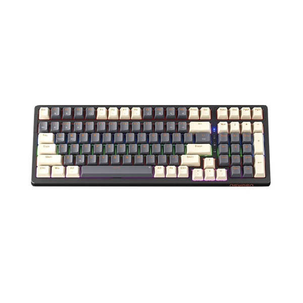 Bàn phím cơ Newmen GM328 màu Xám Trắng Red Switch