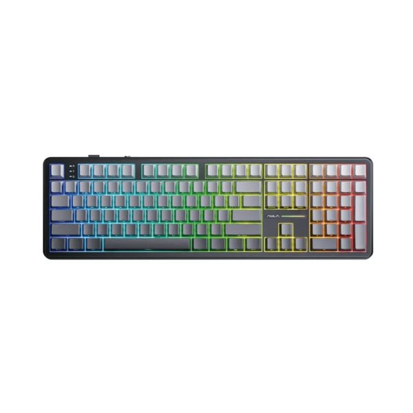 Bàn phím Gaming AULA F108 Xám, Den Gradient Nimbus switch