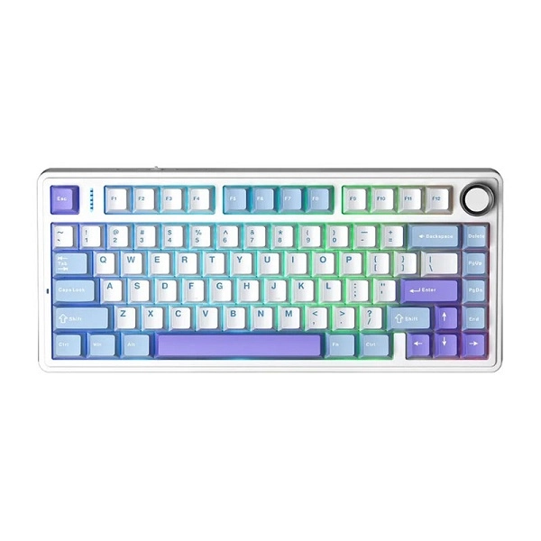 Bàn phím Gaming 3 Mode AULA F75 Xanh Dương, Trắng, Tím, Reaper switch
