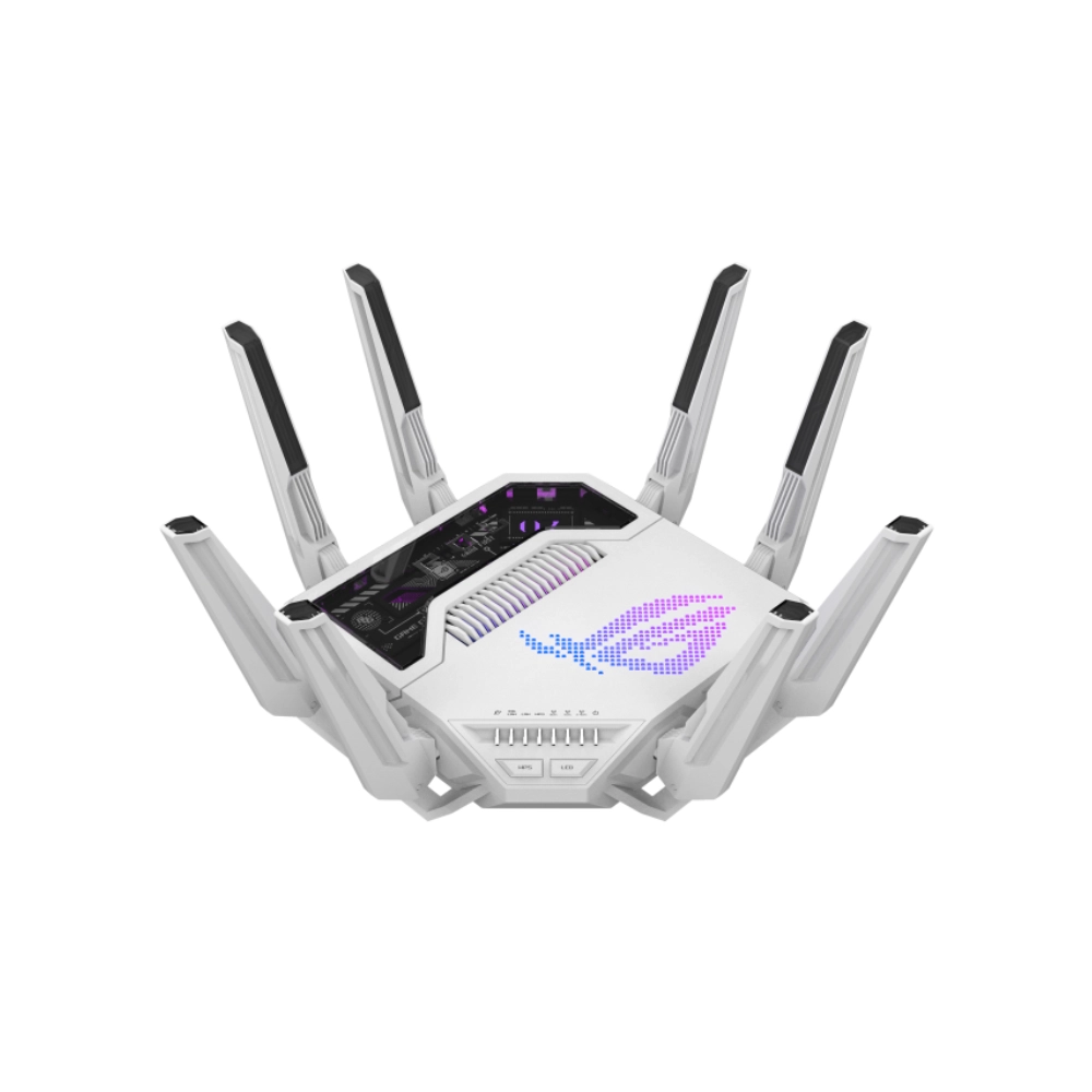 Bộ Phát Wifi Asus ROG Rapture GT-BE19000AI (18699 Mbps/ Wifi 6/ 2.4/5/6 GHz)